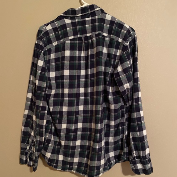 Blue Green J Crew Slim Fit Flannel - Men’s M - Picture 3 of 4